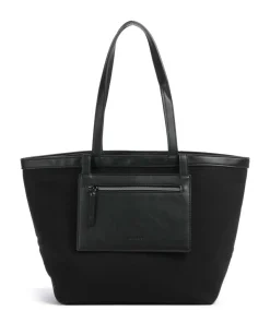 Elena Shopper 13″ Canvas, Lederimitat schwarz