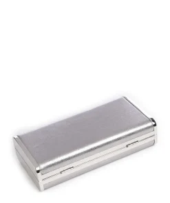 Eliv Umhängetasche genarbtes Rindsleder silber