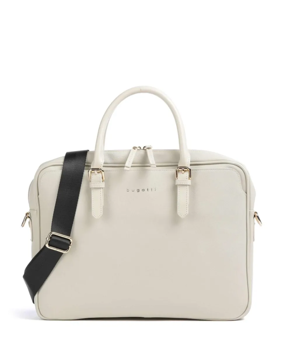 Ella Aktentasche 15″ Lederimitat beige