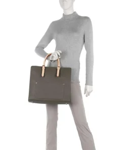 Ella Handtasche Lederimitat olivgrün