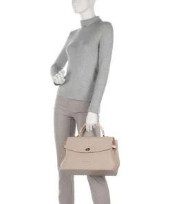 Ella Handtasche Lederimitat beige