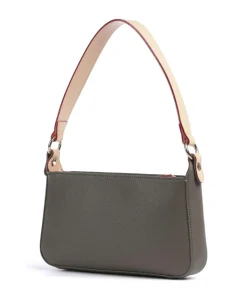 Ella Schultertasche Lederimitat olivgrün