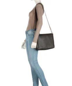 Ella Shopper Lederimitat dunkelbraun