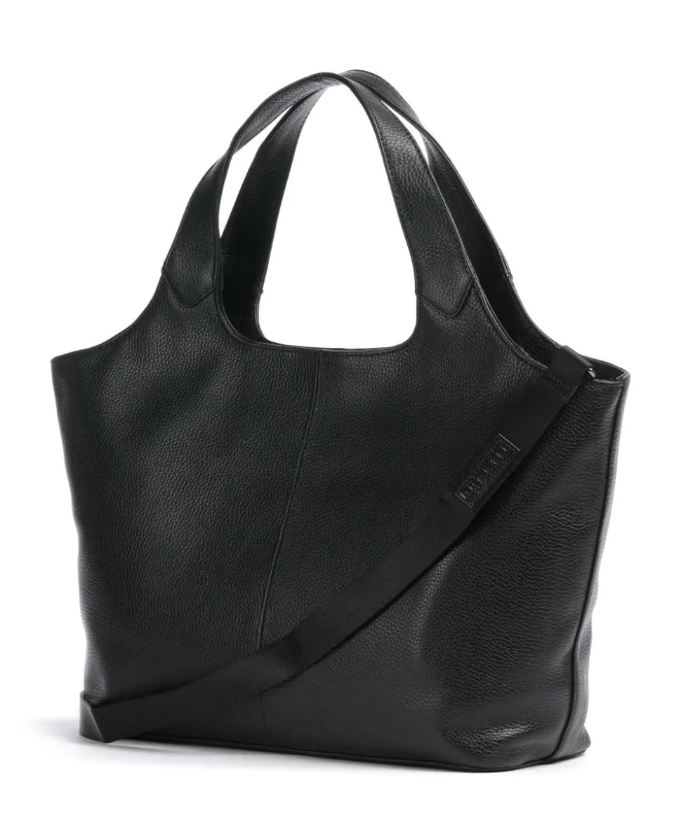 Elsa Handtasche 13″ genarbtes Rindsleder schwarz