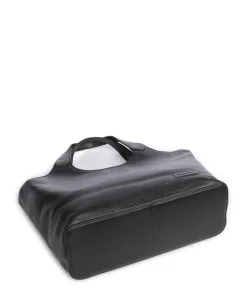 Elsa Handtasche 13″ genarbtes Rindsleder schwarz