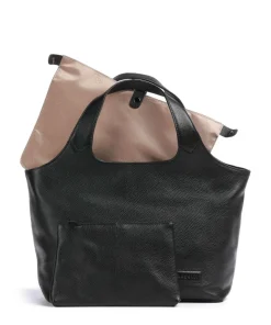 Elsa Handtasche 13″ genarbtes Rindsleder schwarz