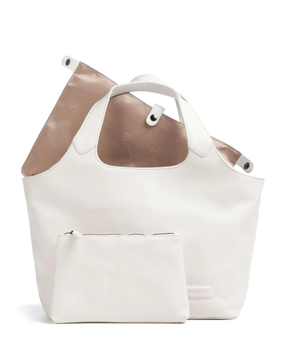 Elsa Handtasche 13″ genarbtes Rindsleder weiß