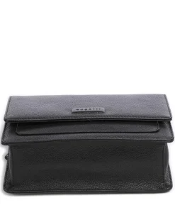 Elsa Umhängetasche genarbtes Rindsleder schwarz