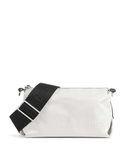 Elvira Paper Touch Crinkle S Umhängetasche fein genarbtes Leder weiß