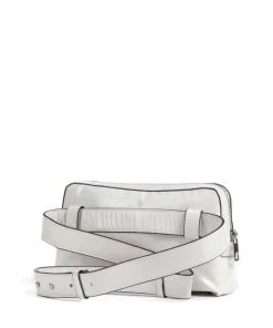 Elvira Paper Touch Crinkle Gürteltasche fein genarbtes Leder weiß