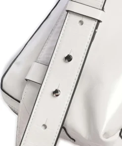 Elvira Paper Touch Crinkle Gürteltasche fein genarbtes Leder weiß