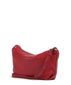 Elvira Sheep Natural M Umhängetasche Schafsleder dunkelrot