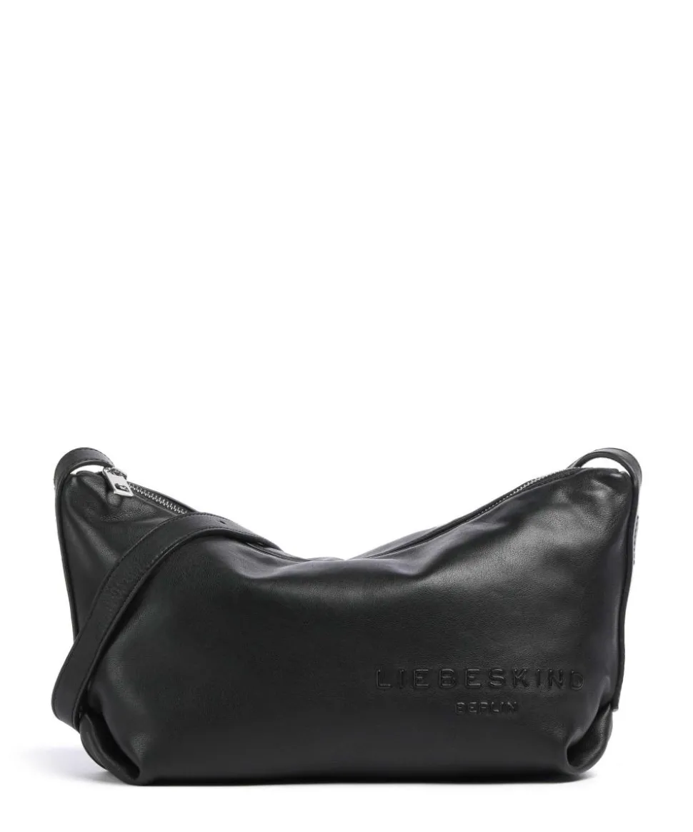 Elvira Sheep Natural M Umhängetasche Schafsleder schwarz