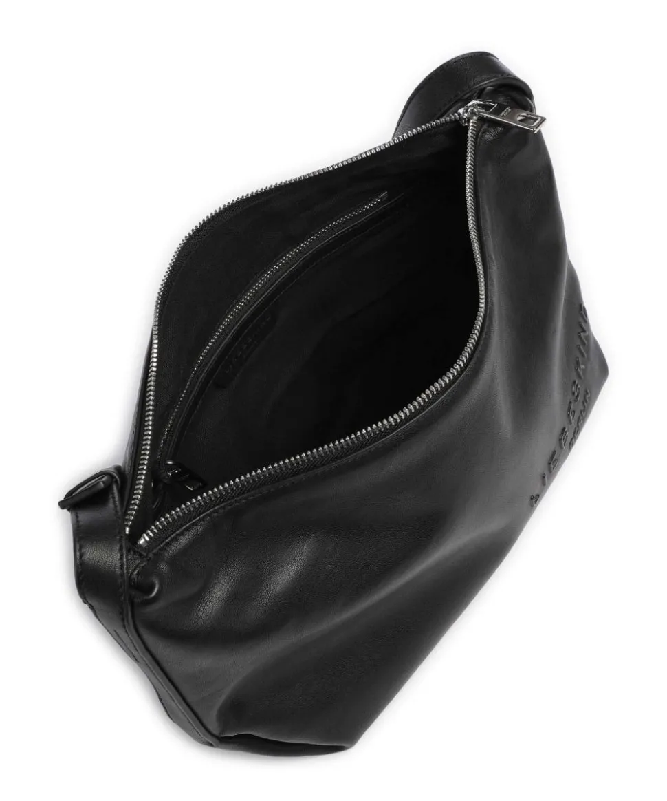 Elvira Sheep Natural M Umhängetasche Schafsleder schwarz