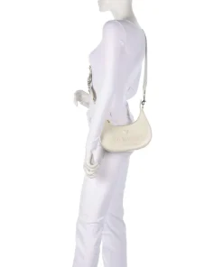 Ember Umhängetasche Lederimitat elfenbein