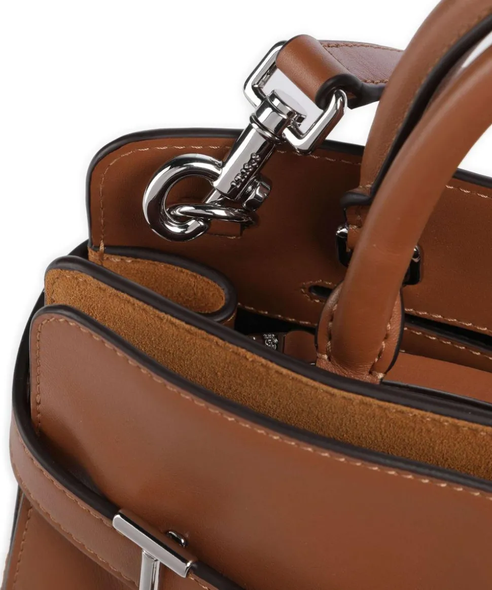 Emilie Handtasche fein genarbtes Rindsleder braun