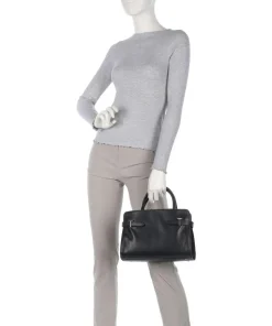 Emilie Handtasche fein genarbtes Rindsleder schwarz