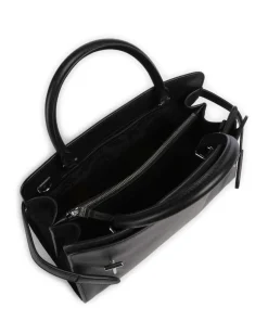 Emilie Handtasche fein genarbtes Rindsleder schwarz