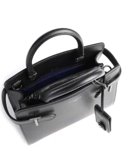 Emilie Handtasche genarbtes Leder schwarz