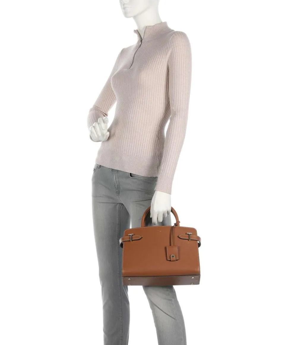 Emilie Handtasche genarbtes Rindsleder tan