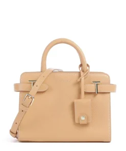 Emilie Handtasche genarbtes Leder natur