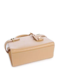 Emilie Handtasche genarbtes Leder natur