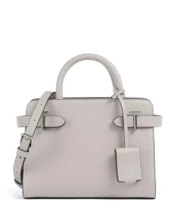 Emilie Handtasche genarbtes Leder hellgrau