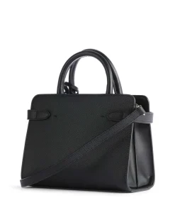 Emilie Handtasche geprägtes Rindsleder schwarz