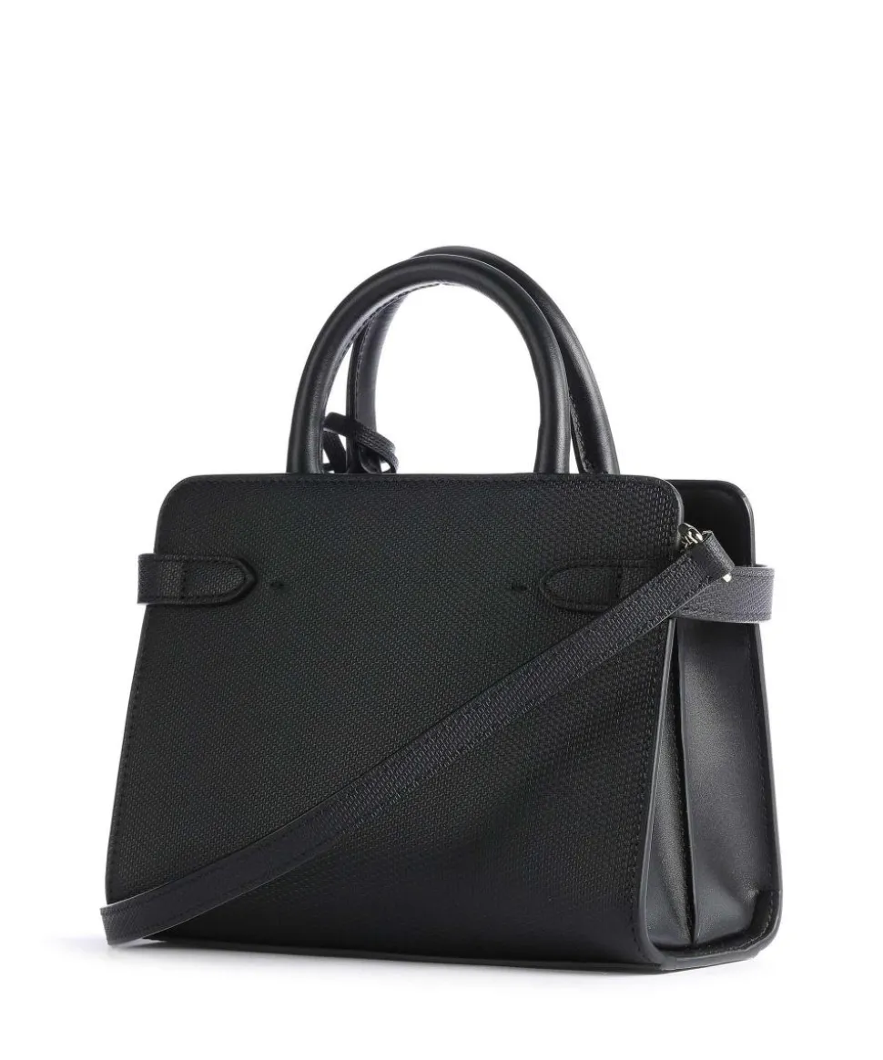 Emilie Handtasche geprägtes Rindsleder schwarz