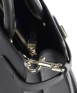 Emilie Handtasche geprägtes Rindsleder schwarz