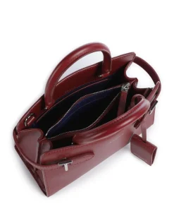 Emilie Handtasche geprägtes Rindsleder dunkelrot