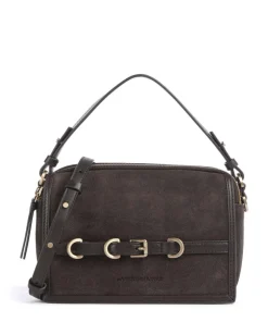 Emily Cozy Umhängetasche aufgerautes Leder dunkelbraun