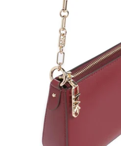 Empire Medium Schultertasche fein genarbtes Leder wein