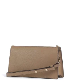 Empire Schultertasche genarbtes Leder braun