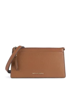 Empire Schultertasche genarbtes Leder braun