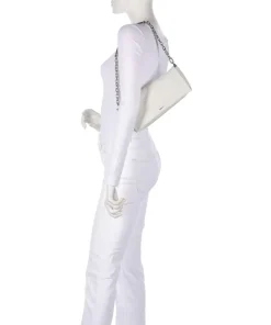 Epson Mila Schultertasche genarbtes Rindsleder elfenbein