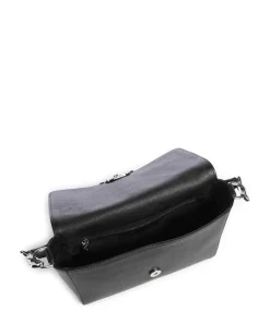 Epson Temi Schultertasche genarbtes Rindsleder schwarz