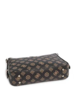 Erica Eco Schultertasche Lederimitat dunkelbraun