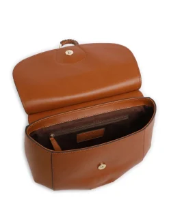 Erica Umhängetasche fein genarbtes Rindsleder cognac