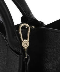 Erson Essential Handtasche genarbtes Leder schwarz