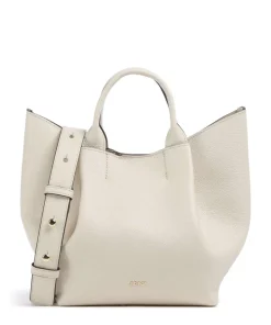 Erson Essential Handtasche genarbtes Leder creme