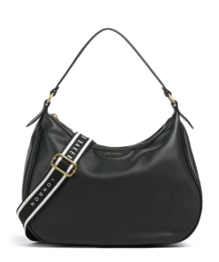 Esiah Beuteltasche fein genarbtes Rindsleder schwarz