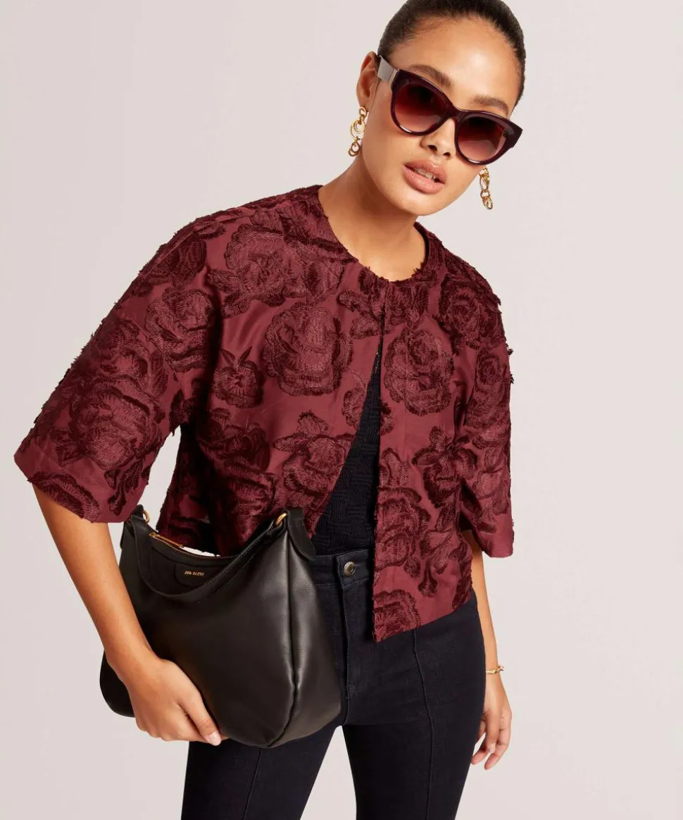 Esiah Beuteltasche fein genarbtes Rindsleder schwarz