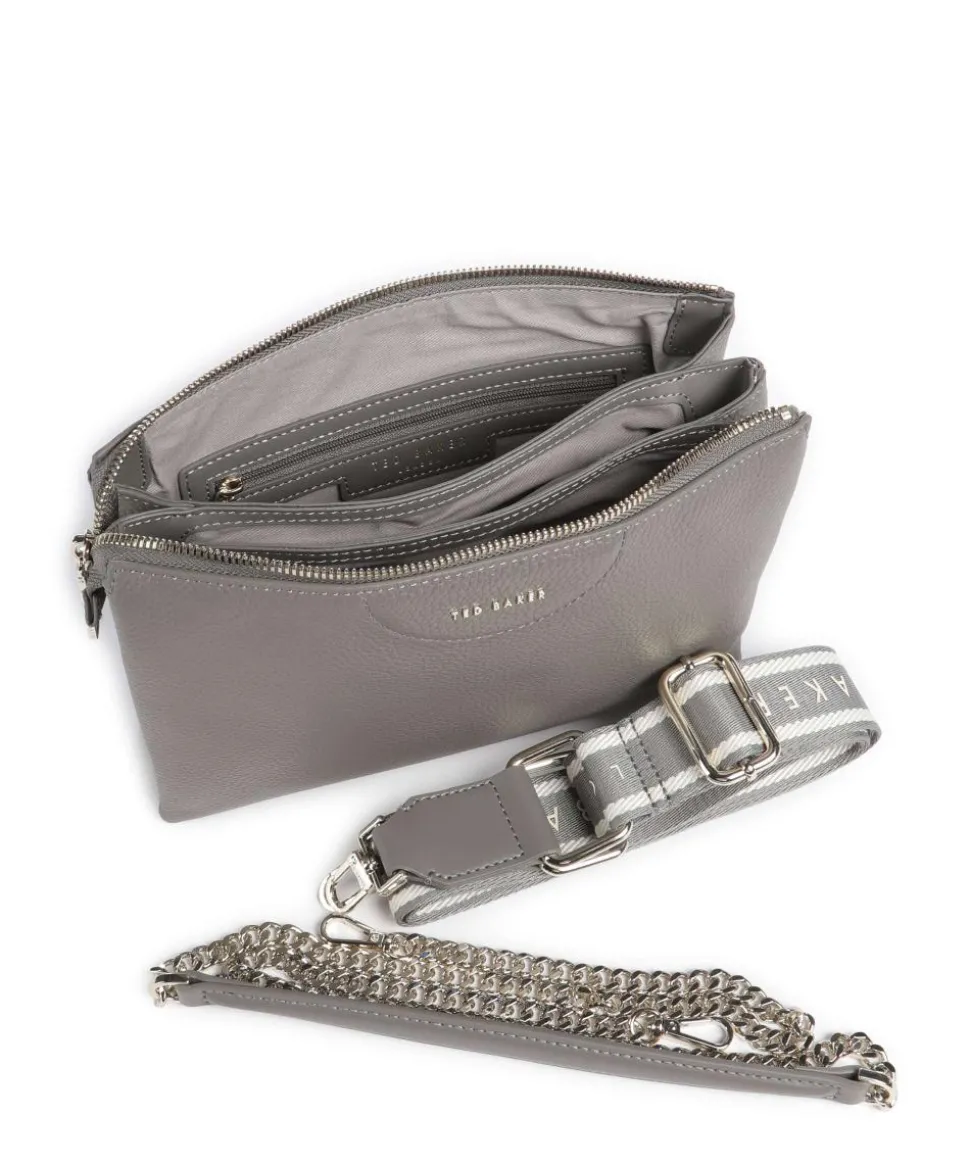 Esille Umhängetasche genarbtes Rindsleder dunkelgrau