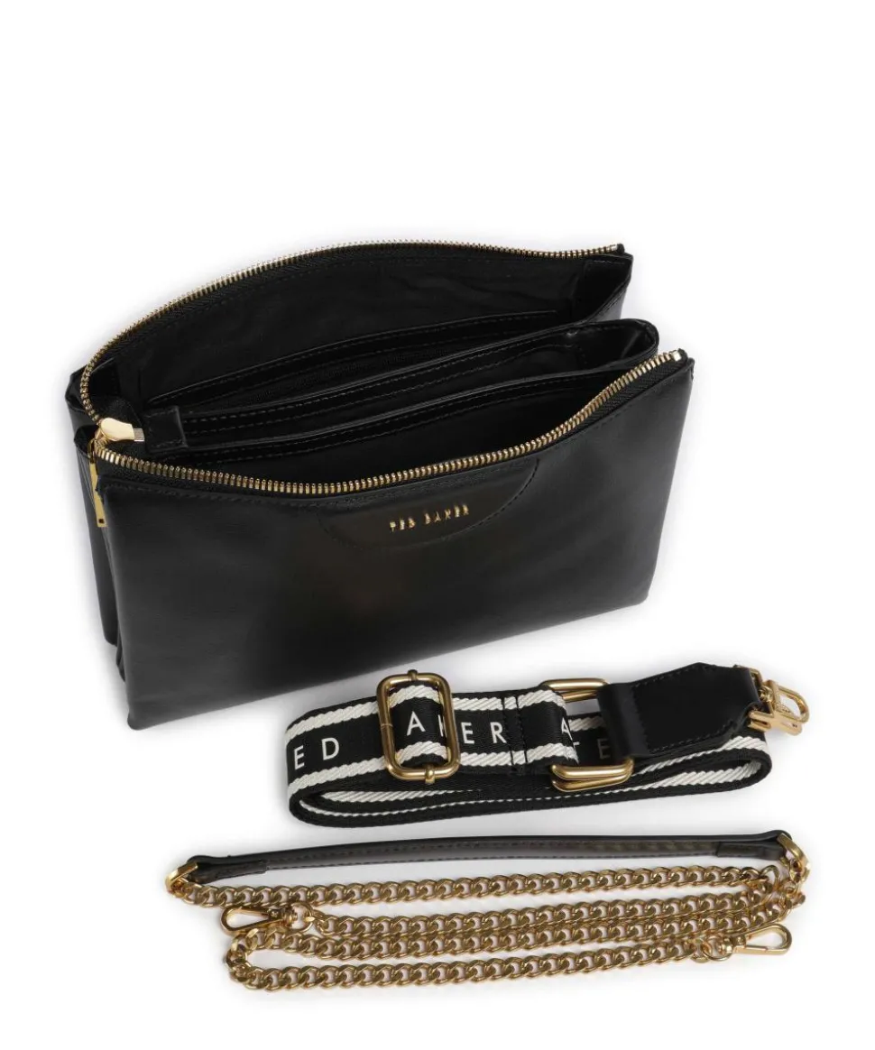 Esille Umhängetasche genarbtes Rindsleder schwarz