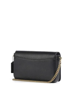 Essential Umhängetasche genarbtes Leder schwarz