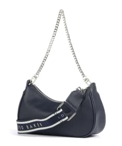 Essiy Schultertasche fein genarbtes Rindsleder navy