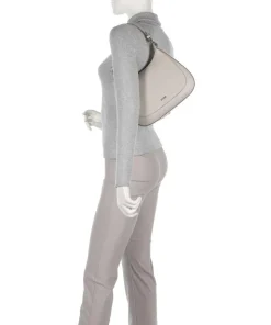 Estate Loreen Beuteltasche genarbtes Leder hellgrau