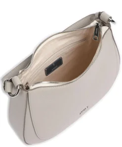 Estate Loreen Beuteltasche genarbtes Leder hellgrau