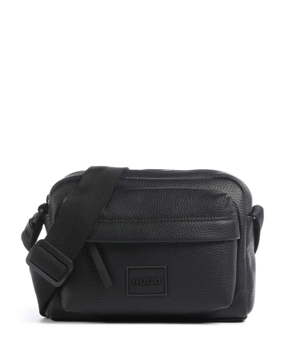 Ethon Umhängetasche Lederimitat schwarz